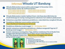 Informasi Wisuda UT Bandung