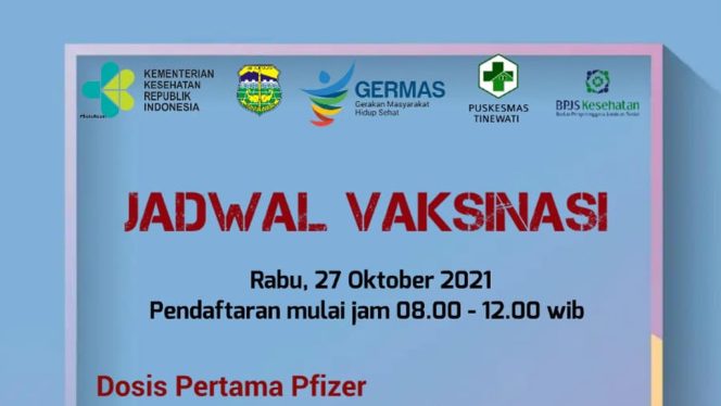 Jadwal Vaksinasi Covid-19 di Desa Sukaherang Singaparna Tasikmalaya