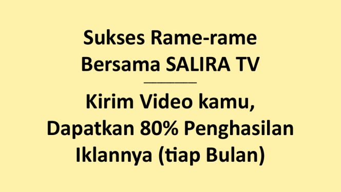 Surat Perjanjian Kerjasama Menjadi Kontributor Video Channel Salira TV