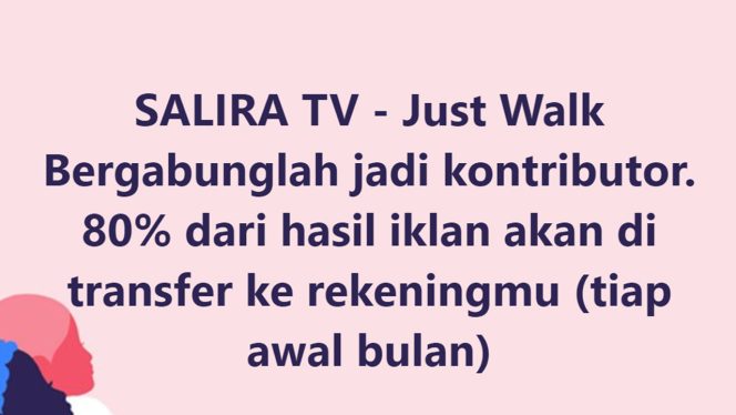 Jadi Kontributor Video Salira TV, Dapat 80% Hasil Iklan Bulanan