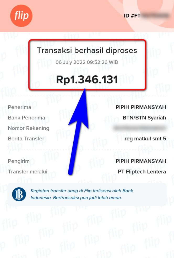 Cara Melakukan Pembayaran Registrasi Matakuliah UT Universitas Terbuka via Virtual Account BTN di Flip
