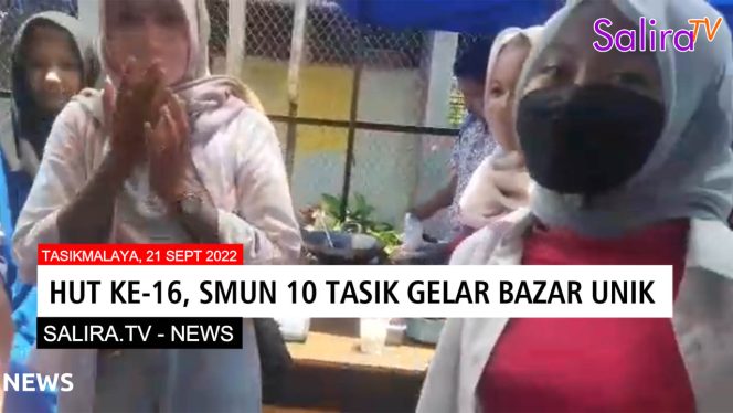 Semarak Bazar Kreatif Warnai HUT Ke-16 SMUN 10 Tasikmalaya