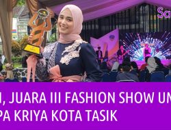 Audi, Juara III Fashion Show UMKM Puspa Kriya Kota Tasikmalaya