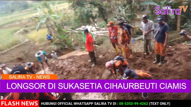 Ketua DPRD Ciamis Kunjungi Bencana Longsor Sukasetia Cihaurbeuti