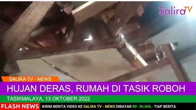Hujan Deras, Rumah di Tasik Roboh