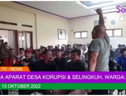 Puluhan Warga Desa Panaragan Cikoneng Geruduk Kantor Desa Panaragan Tuntut Pemberhentian Kasi Perencanaan