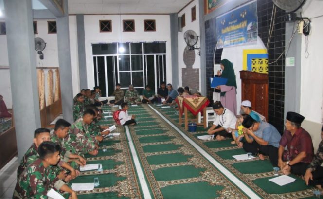 Satgas TMMD ke 115 Kodim 0311/Pessel, Hadiri Peringatan Maulid Nabi Muhammad SAW Ke 1444 H