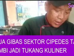 Ketua Gibas Sektor Cipedes Kota Tasik, Nyambi Jadi Tukang Kuliner