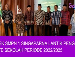 Kepsek SMPN 1 Singaparna Lantik Pengurus Komite Sekolah Periode 2022/2025