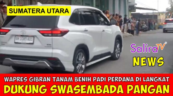 Wakil Presiden Gibran Tanam Benih Padi Perdana di Langkat, Dukung Swasembada Pangan