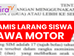 Ciamis Larang Pelajar Bawa Motor