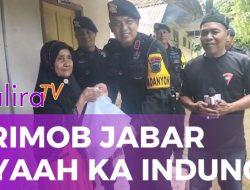 Brimob Batalyon D Pelopor Polda Jabar Salurkan Bantuan untuk Lansia di Tasikmalaya