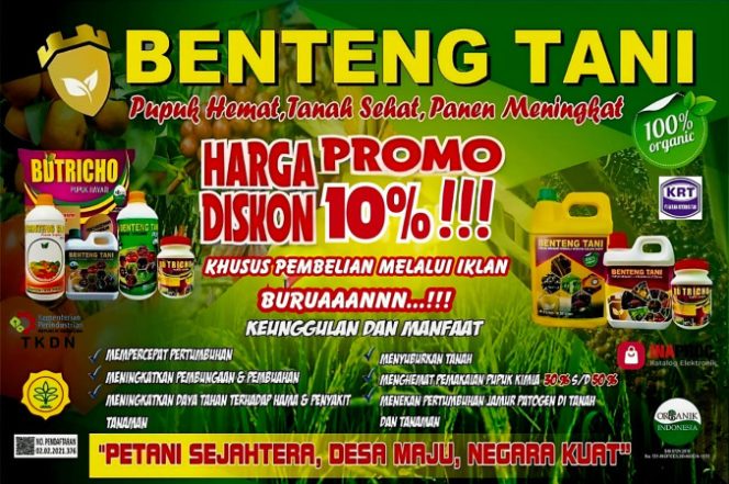 Dukungan Ketahanan Pangan: Pupuk Benteng Tani Turunkan Harga 10 Persen