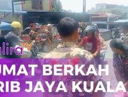 Jumat Berkah, PAC Grib Jaya Kuala Santuni Anak Yatim dan Bagikan Seribu Nasi Kotak