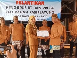 Pelantikan Pengurus RT dan RW 04 Pasirlayung Periode 2025–2030 Berlangsung Meriah