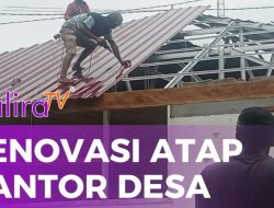 Renovasi Atap Kantor Desa Suka Makmur Gunakan Dana ADD 2025
