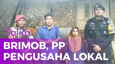 Satbrimob Polda Jabar Bersama Pemuda Pancasila dan Pengusaha Lokal Salurkan Bantuan ke Lansia di Ciamis