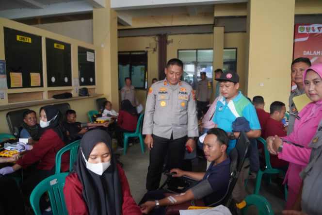 Hari Jadi Kota Tasik ke-24, Polres Tasikmalaya Kota Gelar Donor Darah Sukses Besar