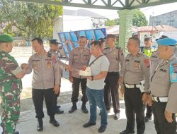 Kapolsek Kuala Sambangi Koramil 04/Kuala untuk Ucapkan Selamat HUT ke-80 TNI