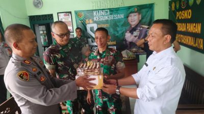 Kapolsek Manonjaya dan Muspika Kunjungi Koramil, Wujudkan Sinergi di HUT ke-80 TNI