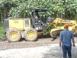 Kolaborasi Kecamatan Kutambaru dan Dua Perusahaan Perkebunan: Gotong Royong Perbaiki Jalan Rusak