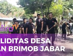 Soliditas Desa dan Brimob Jabar Dorong Pembangunan Jalan Penghubung Jelat–Kertajaya di Ciamis