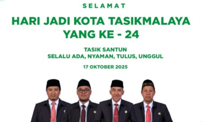
					Ucapan Selamat Hari Jadi ke-24 Kota Tasikmalaya dari Ketua BAZNAS Kota Tasikmalaya, H. Nasihin, S.I.P.