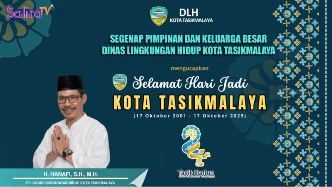 
					Ucapan Selamat Hari Jadi ke-24 Kota Tasikmalaya dari Plt. Kadis Lingkungan Hidup Kota Tasikmalaya, H. Hanafi, S.H., M.H.
