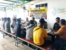 Dialog kamtibmas di Moro, Kapolsek tekankan kewaspadaan bencana