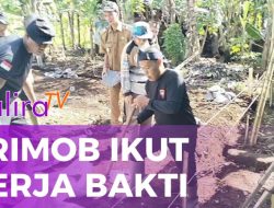 HUT Ke-4, Batalyon D Pelopor Satbrimob Polda Jabar Ikut Kerja Bakti Warga dan Peletakan Batu Pertama Yayasan Anak Yatim