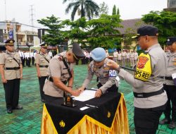 Kapolres Tasikmalaya Kota Pimpin Sertijab Empat Kapolsek untuk Tingkatkan Kinerja Kewilayahan
