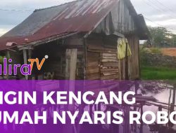 Rumah Warga di Pedamaran 6 Nyaris Roboh Setelah Diterjang Angin Kencang dan Hujan Deras