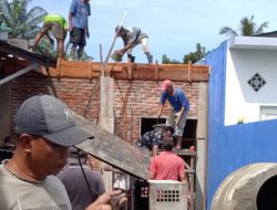 Warga Sukatani Kompak Gelar Gotong Royong Bangun Fasilitas Wudhu Masjid Al-Fatah