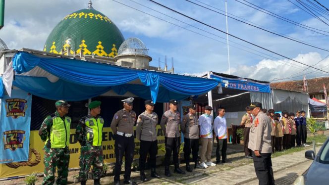 Apel Pagi Personel Pos Pam Banjarsari Pastikan Kesiapan Operasi Lilin Lodaya 2025
