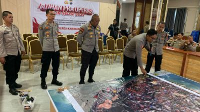 Jelang Natal Dan Tahun Baru, Polres Karimun Gelar Latihan Pra Operasi Lilin Seligi 2025