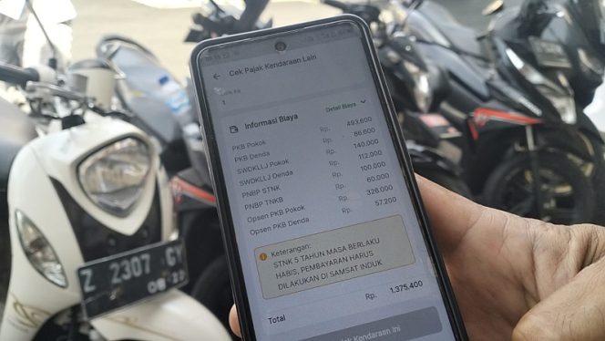 Kendaraan Dinas dan Pribadi di Kantor Kecamatan Sindangkasih Kedapatan Menunggak Pajak Tahunan