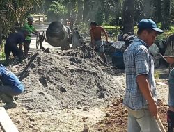 Pemerintah Desa Sido Makmur Selesaikan Infrastruktur Jalan Rabat Beton