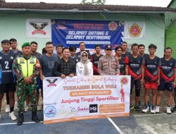 Polsek Cihaurbeuti Kawal Pembukaan Turnamen Bola Voli Karang Taruna Garuda Jaya