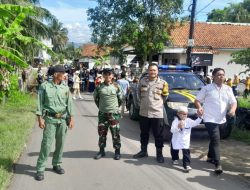 Polsek Lakbok Amankan Pawai Ta’aruf Isra Mi’raj Dan Khotmil Qur’an Di Desa Cintaratu