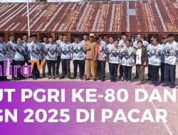 Semangat Kebersamaan Guru Warnai Peringatan HUT PGRI Ke-80 dan HGN 2025 di Pacar