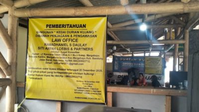 Viral, Kedai Durian Kujang Cikoneng Ciamis Libatkan Tim Pengacara Ternama