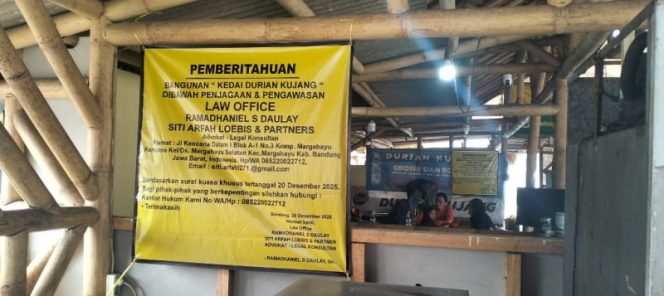 Viral, Kedai Durian Kujang Cikoneng Ciamis Libatkan Tim Pengacara Ternama