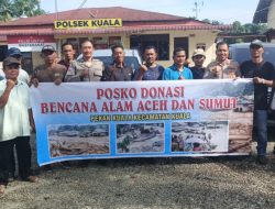 Warga Kuala Kirim Bantuan Bencana, Polsek dan Babinsa Dampingi Pemberangkatan