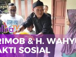 Brimob Jabar Bersama H. Wahyu Gelar Bakti Sosial Jumat Berkah di Ciamis