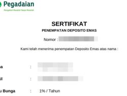 Deposito Emas Pegadaian Jadi Alternatif Investasi Aman Berbasis Logam Mulia