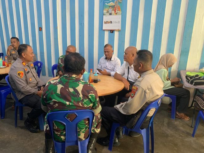 Kapolsek Kundur Pererat Sinergitas TNI Polri Melalui Silaturahmi Bersama Koramil