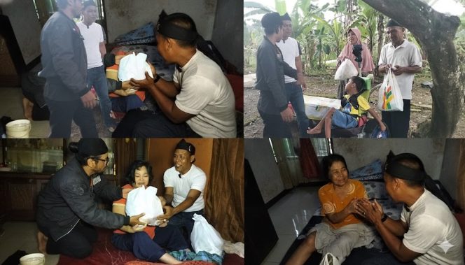 Kepedulian Sosial Owner Durian Kujang dan PSSP Ciamis untuk Kaum Duafa Margaluyu