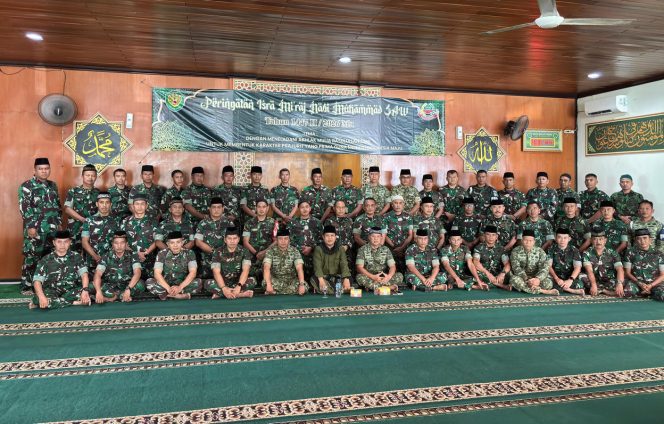 Peringatan Isra Mi’raj di Kodim 0612 Tasikmalaya Perkuat Karakter Prajurit