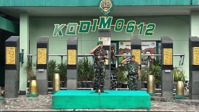 Dandim 0612 Tasikmalaya Pimpin Apel dan Halalbihalal Prajurit