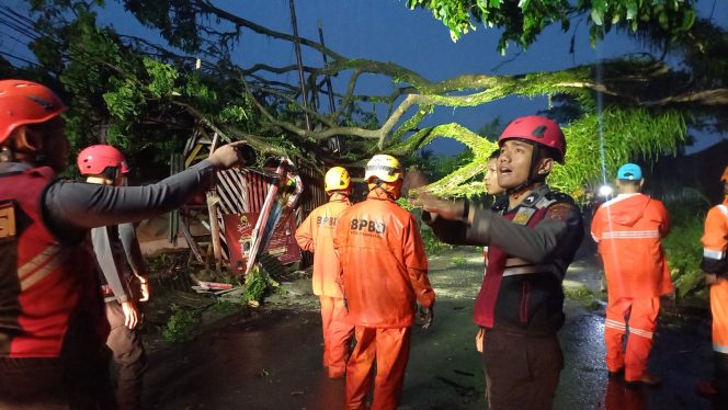 Respons Cepat Polres Tasikmalaya Kota Tangani Pohon Tumbang